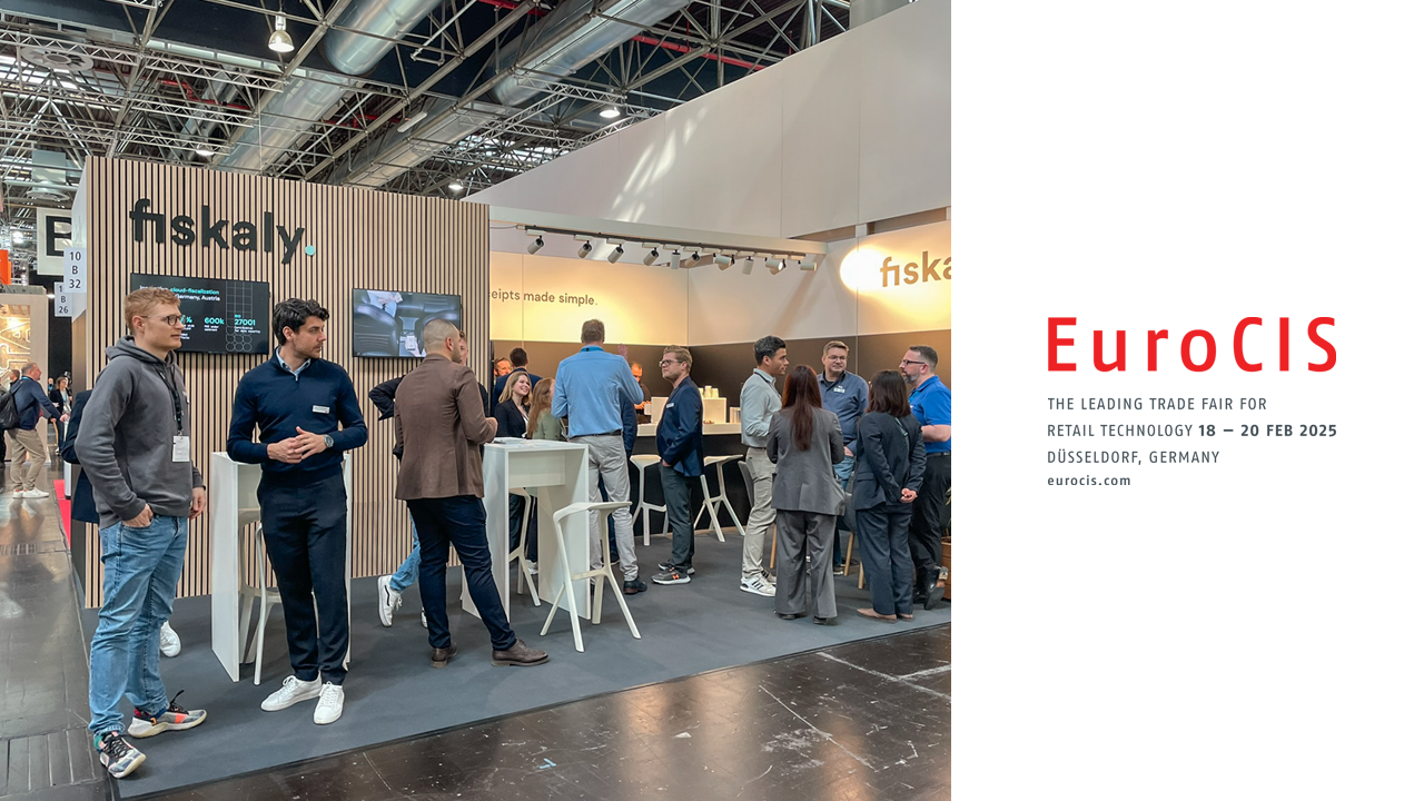 fiskaly booth at EuroCIS 2024