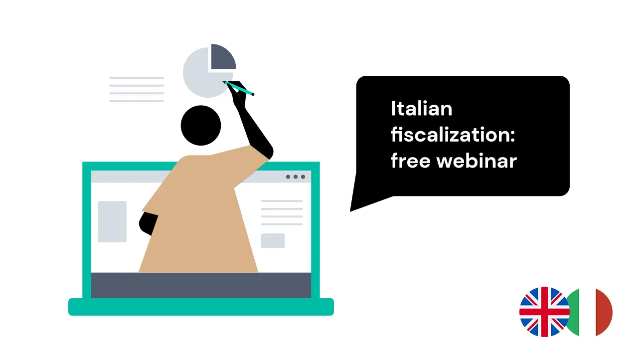 Free webinar illustration from fiskaly