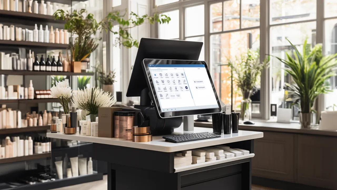 POS with studiolution software using fiskaly SIGN DE at a hairdressing salon