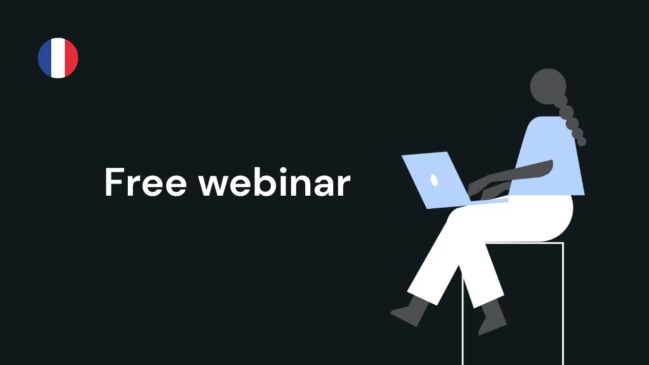 Illustration in the style of fiskaly to advertise a free webinar